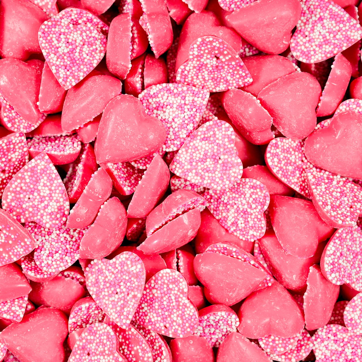 Choc Pink Hearts 200g