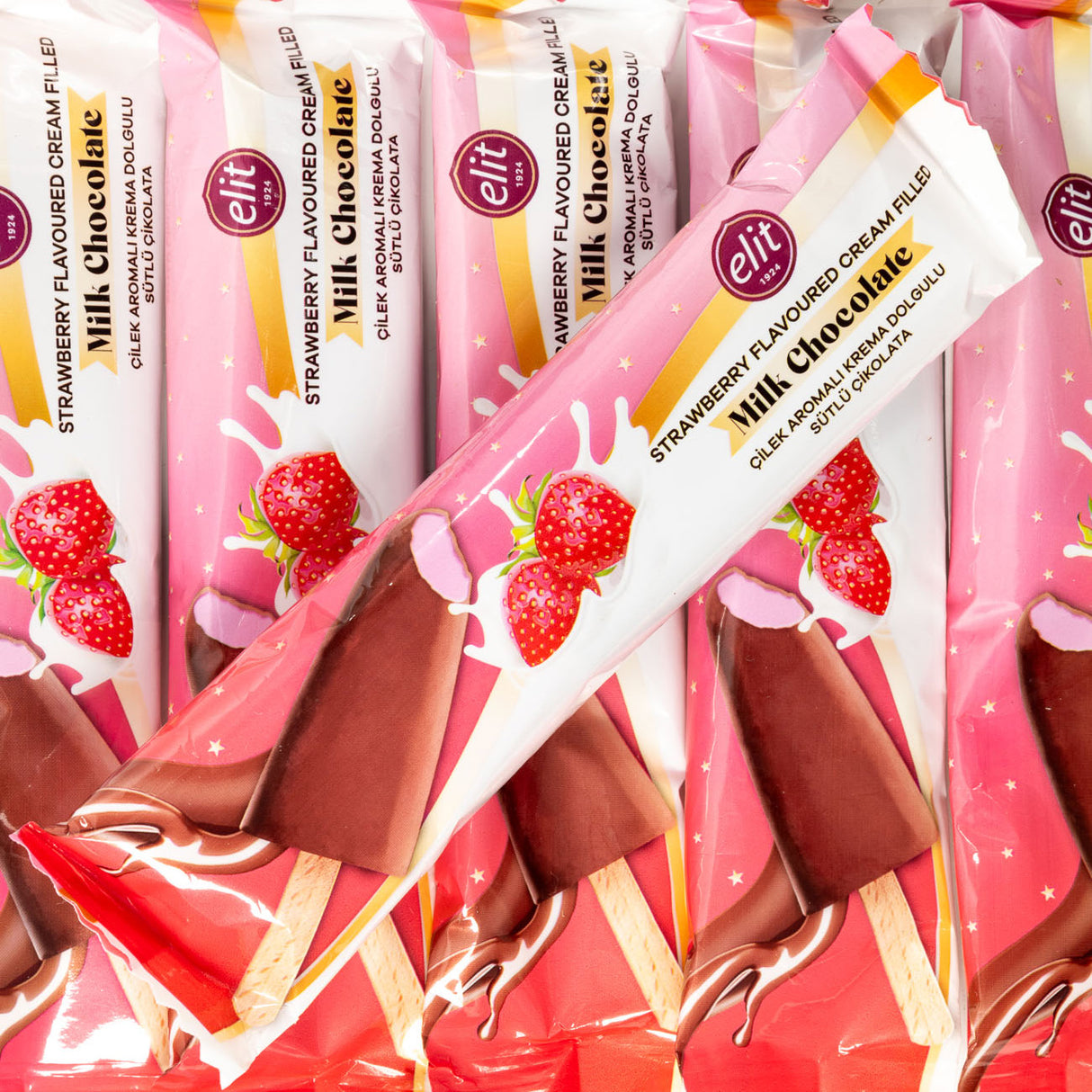 elit, chocolate, stick, ice cream, shaped, cream, filled, strawberry, lollyshop, nz