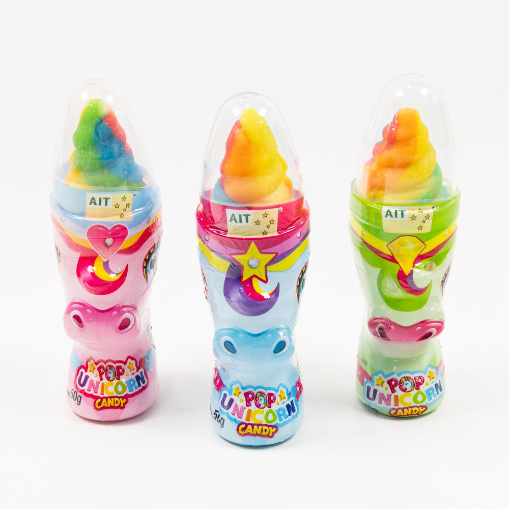 pop, unicorn, candy, rainbow, swirl