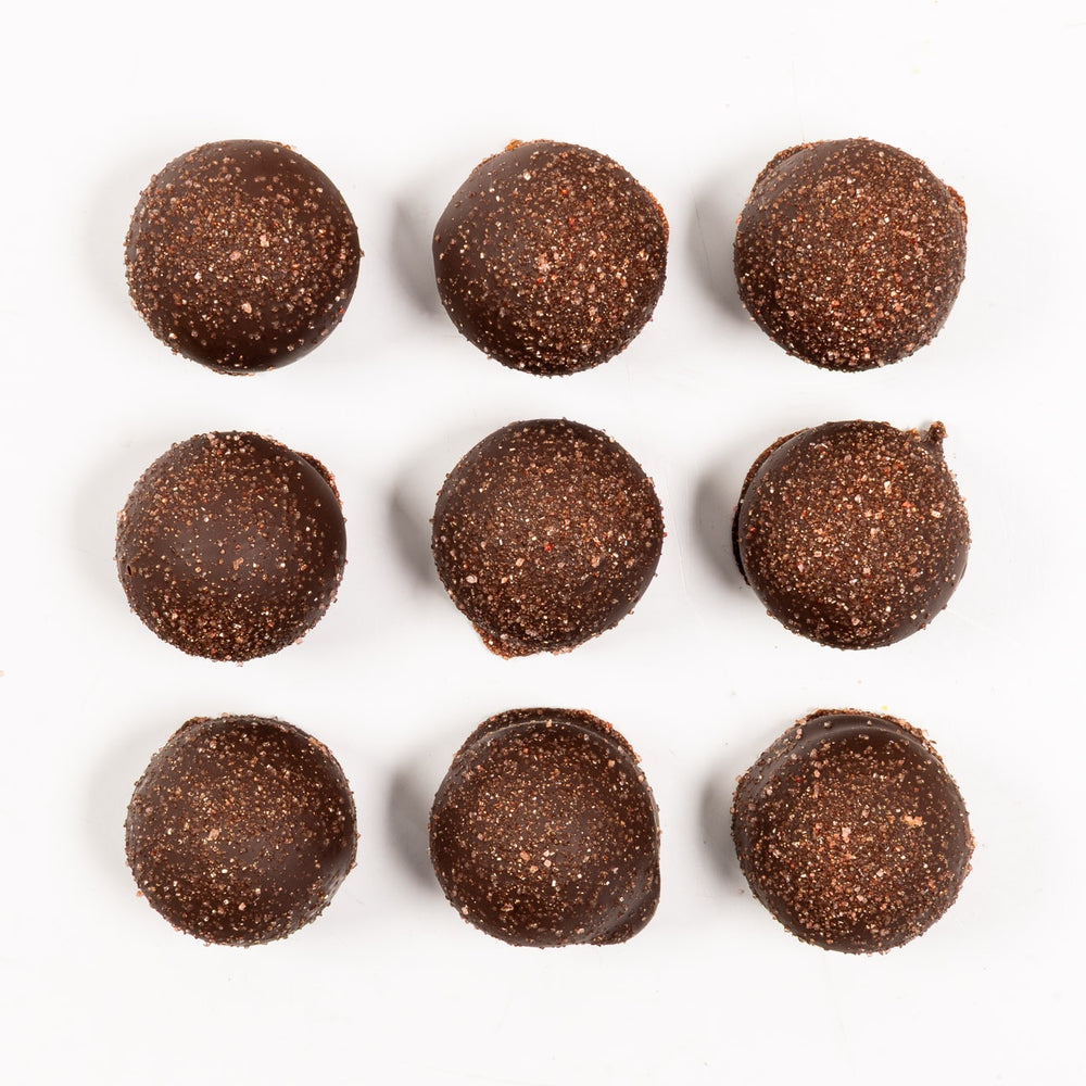 pomegranate, single, chocolate, brown, chocolatier, lollies, candy, lollyshop, nz