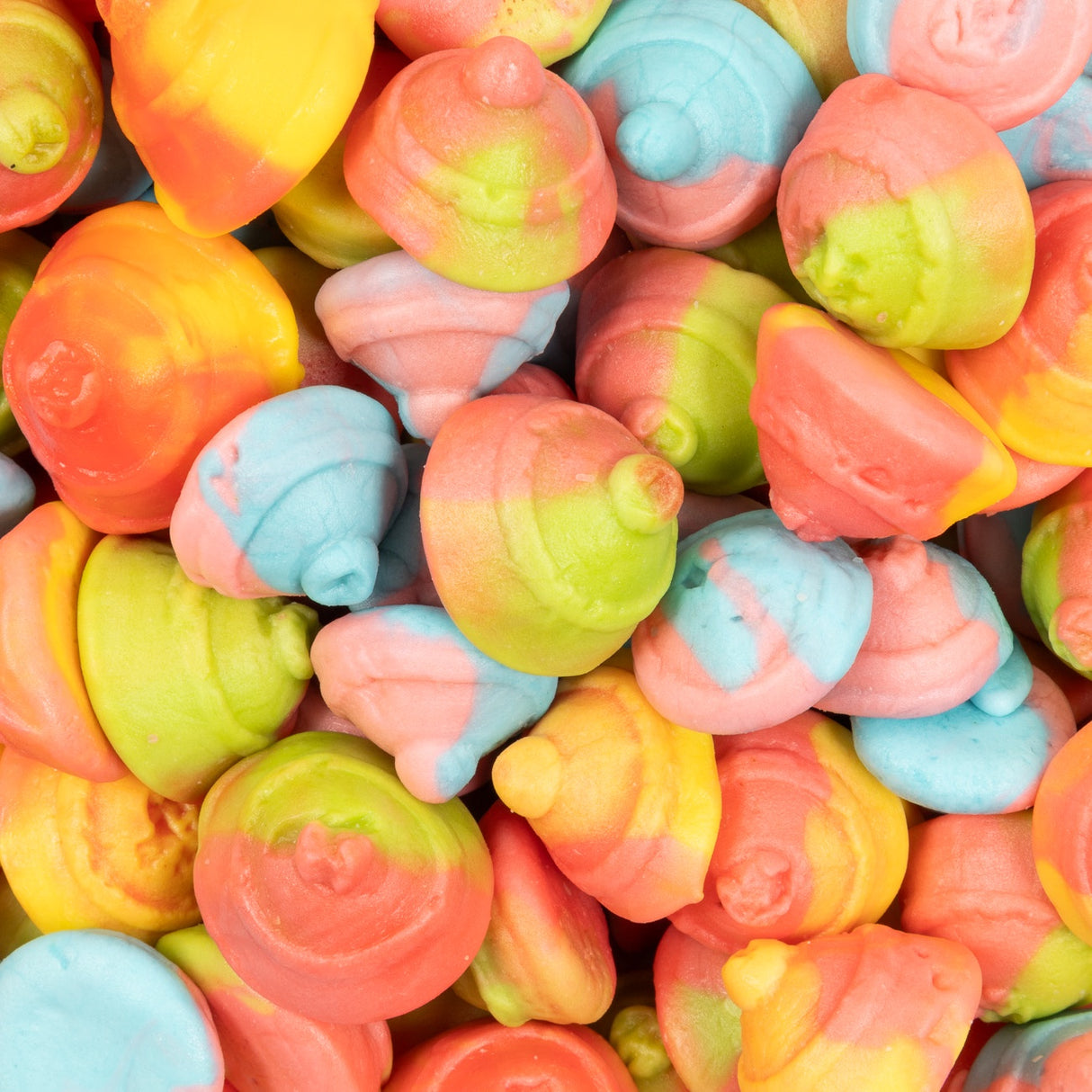 Gummy Spin Tops 500g (Manufacturer's Clearance)