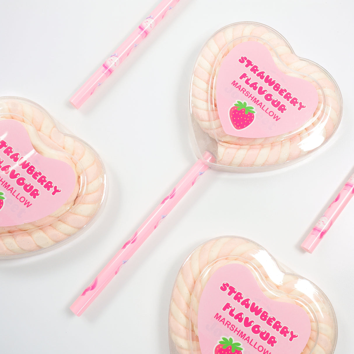 Marshmallow Lollipop Heart