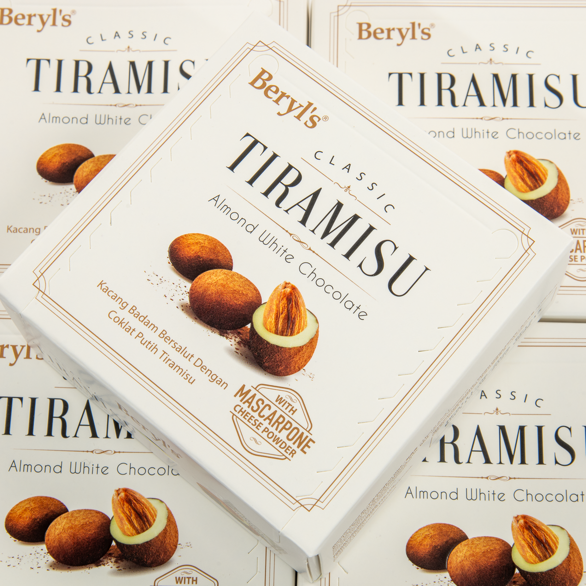 Beryl's Tiramisu Chocolate Almond 65g