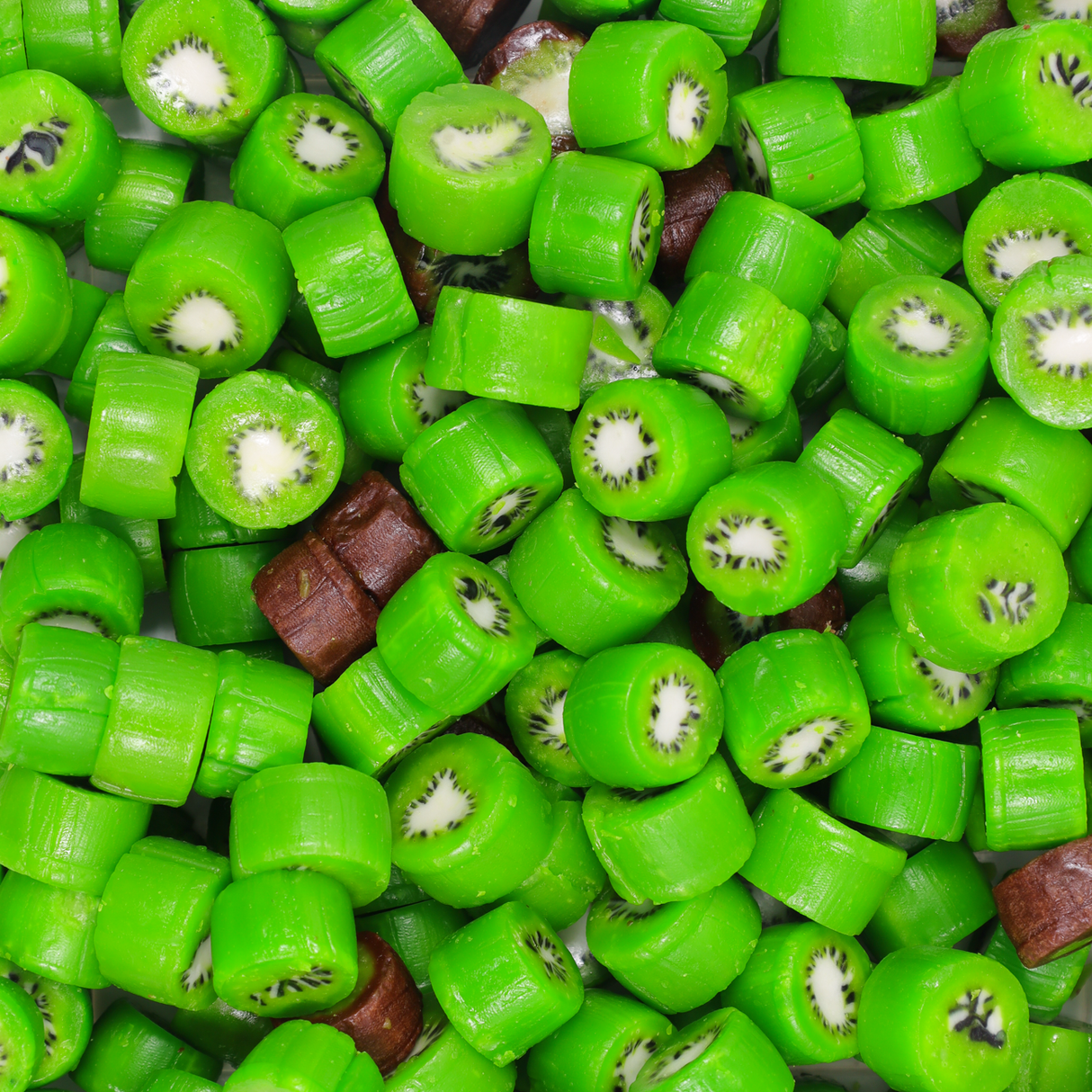 kiwifruit rock, rock candy, old fashioned, kiwifruit, kiwi lollies