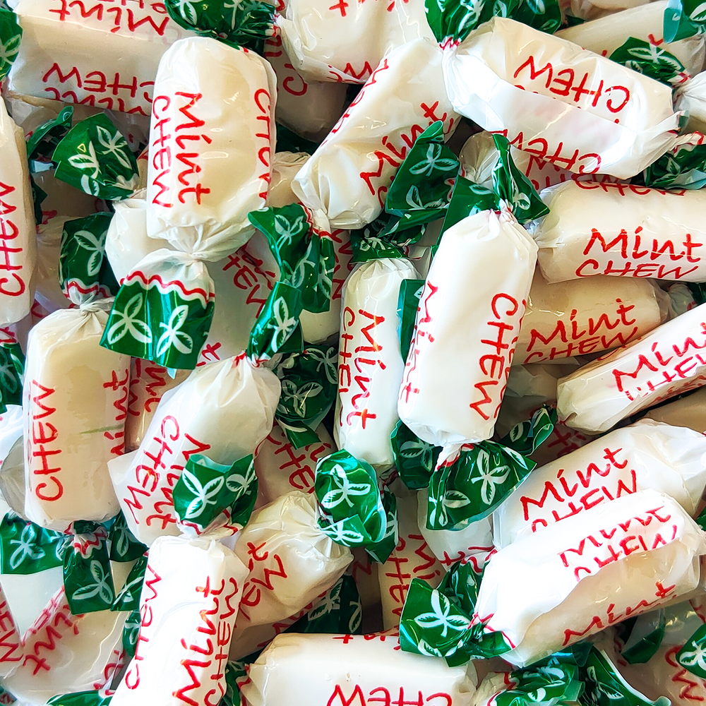 Mint Chews, Mintie Chews. Mint Lollies
