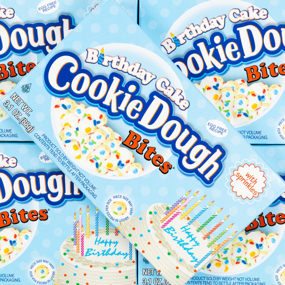 birthday cake, cookie dough bites, lollyshop