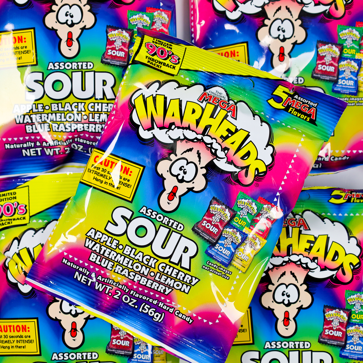 Warheads Assorted Sour Bag 56g