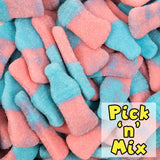 Giant Fizzy Bottles Blue & Pink 100g (Pick 'n' Mix)