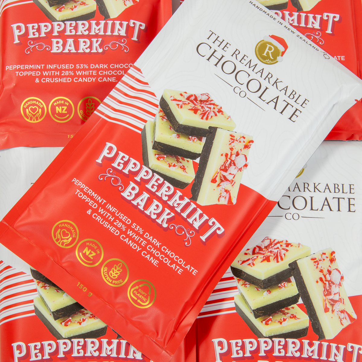 The Remarkable Chocolate Peppermint Bark Block 150g