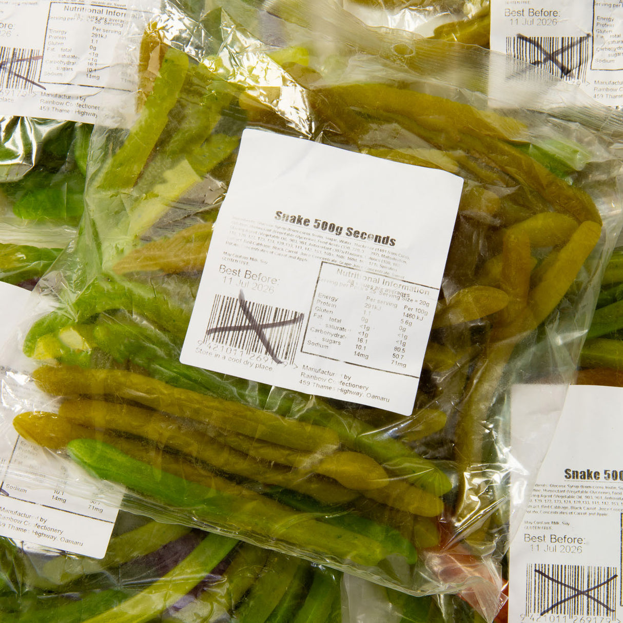 Rainbow Gummy Seconds 500g (Manufacturer's Clearance)