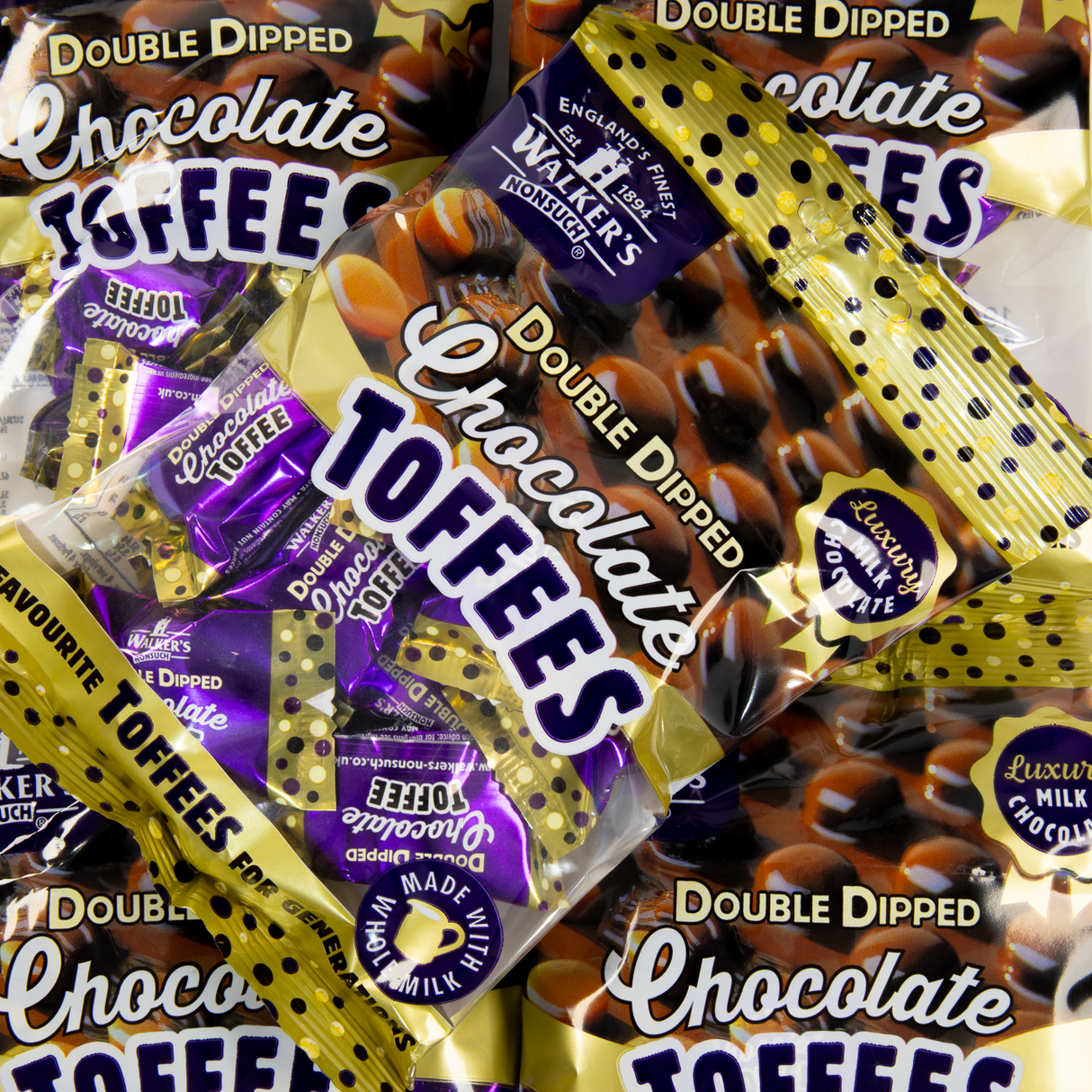 Walkers Double Dipped Chocolate Toffee 135g