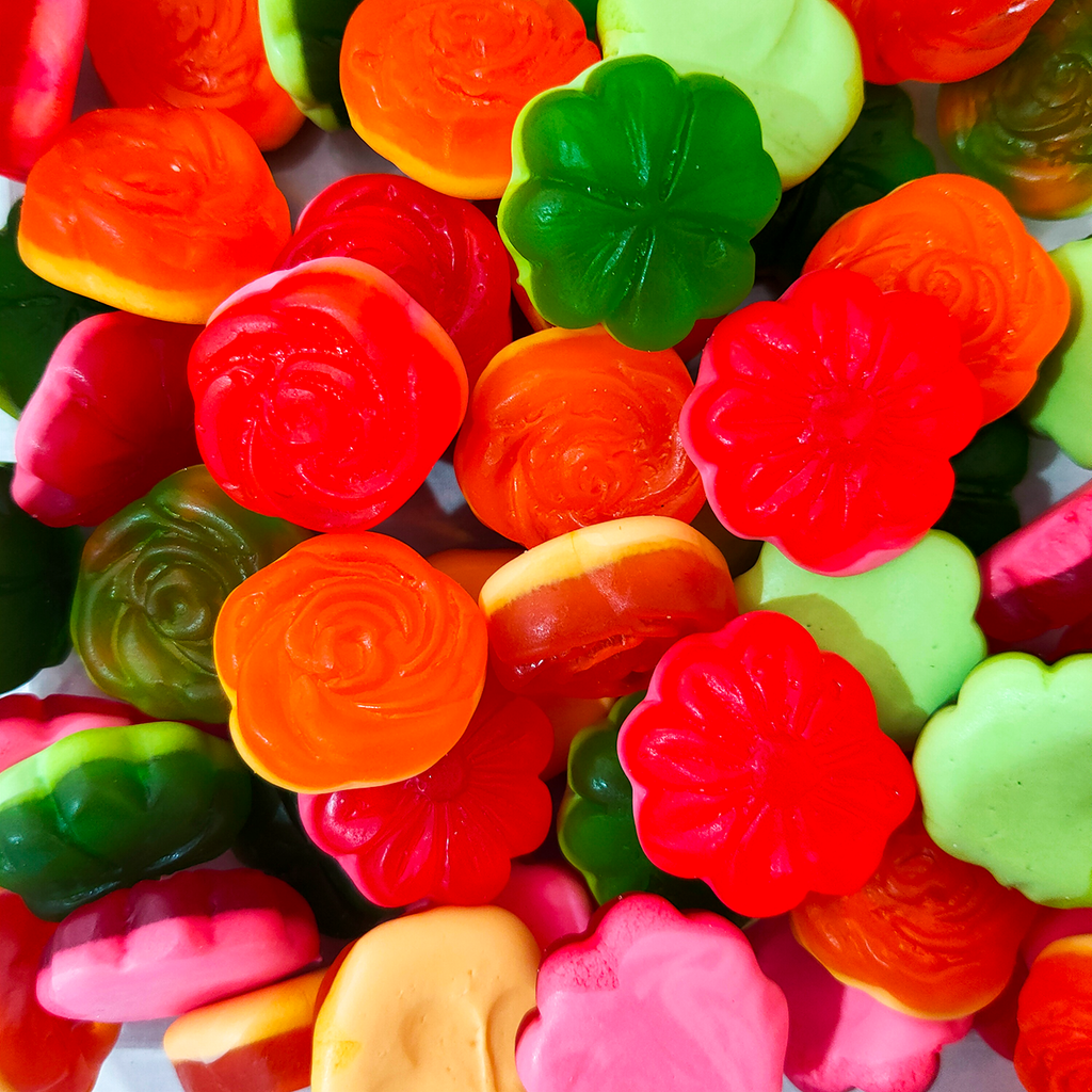 Gummi Flower Lollies, Flower candy, flowers, lollyshop, lollies