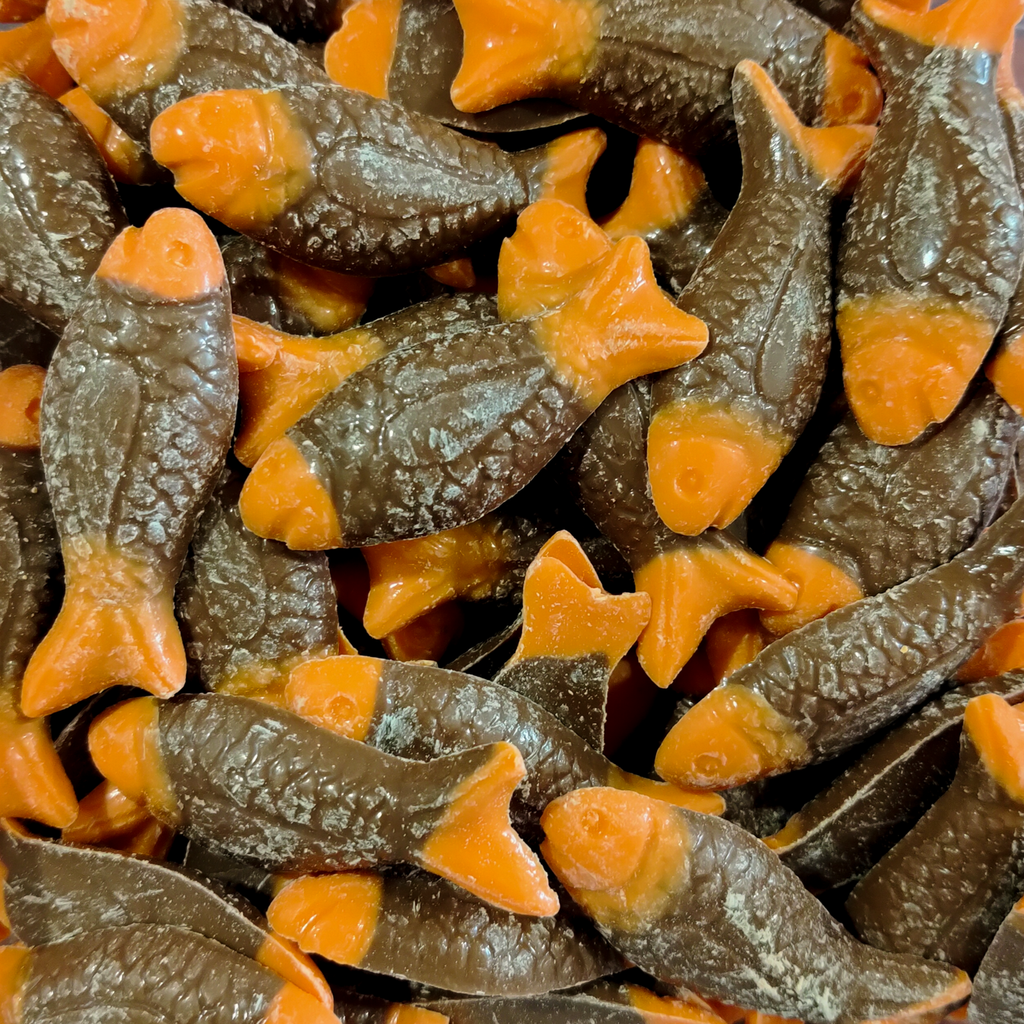 Mayceys orange chocolate fish, chocolate, orange chocolate, nz made