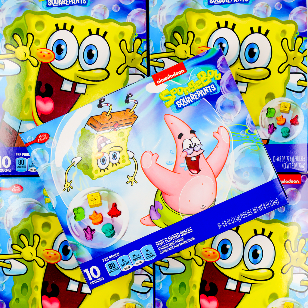 Spongebob gummies, spongebob lollies, packets
