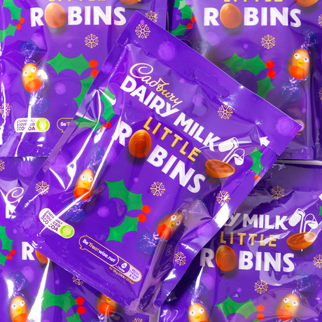 cadbury, dairy milk, chocolate, little robins, christmas, lollyshop