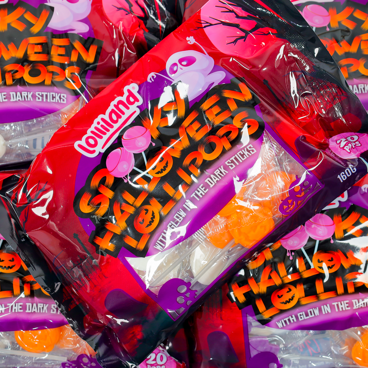 Halloween Lollipop with Glow in the Dark Stick